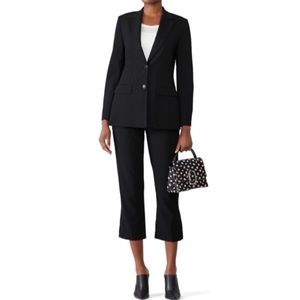 3.1 Phillip Lim Women's Black Notch Lapel 2-Button Front Blazer Jacket Size 8